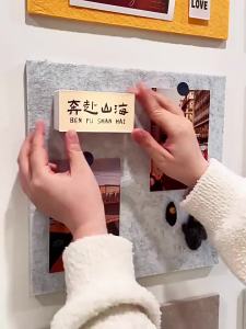 O Margo | Felt Photo Wall Board Self-adhesive