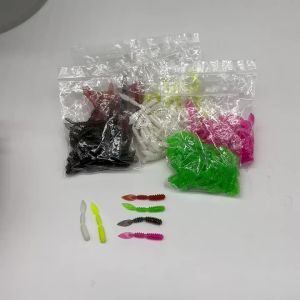 Topranc 100Pcs/Bag Floating Bionic Soft Lure High Elastic Tear-resistant Bait Universal for Bass Perch and Pike