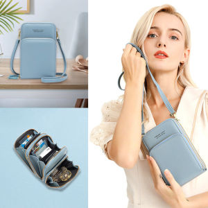 🔥ซื้อ 2 แถม 1🔥2024 ใหม่ กระเป๋าโทรศัพท์มือถือหญิง ผู้สื่อสาร แฟชั่นเกาหลีอเนกประสงค์ความจุขนาดใหญ่กระเป๋าสะพายสีทึบกระเป๋าใบเล็กขนาดเล็ก ของขวัญวันเกิด