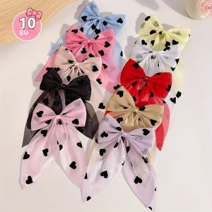 กิ๊บติดผมลายน่ารัก Love Spotted 10 ชิ้นไม่ทําร้ายผมหวานและง่ายที่สุดสําหรับการจับคู่