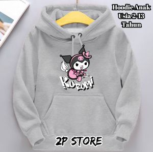 Hoodie Anak Usia 2 3 4 5 6 7 8 9 10 11 12 13 Tahun /Jaket Hoodie Anak Perempuan KUROMI Yang Terbaru Kekinian Trendy Bergaya I
