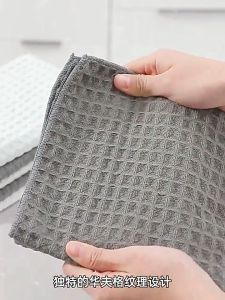 Waffle Weave Dish Cloths Absorbent Cotton Kitchen Drying Dish Towels 30x30cm Cleaning Cloth Microfiber Dish Cloth Waffle Weave Kitchen Towels