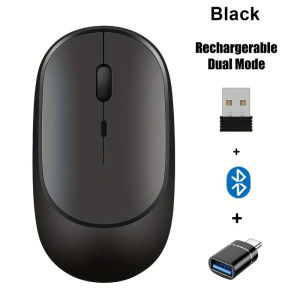 Wireless Mouse Rechargeable Mouse Dual Modes Bluetooth-compatible 2.4G USB Mice For Computer Laptop Tablet Macbook Mause