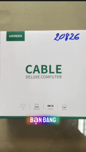 Cáp Nối Dài USB 3.0 có Chipset Ugreen 20826 (dài 5m) Chính Hãng