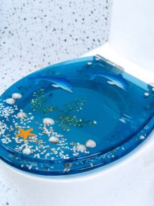 Thickened Transparent Urea Formaldehyde Resin Toilet Seat Cover Stainless Steel Soft Close Universal Toilet Lid Bathroom Accessories