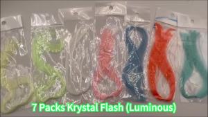 Flashabou Fly Tying Materials Making Fly Jig - Fishing Lure Supplies Krystal Flash Saltwater Freshwater Fishing Accessories