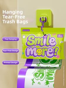 TEK-NOSPLUS | Handheld Thickened Home Use Drawstring Trash Bag