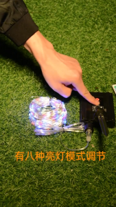 Solar copper wire lamp string outdoor waterproof decorative lights Christmas festival lights LED fairy lights garden decorative lights