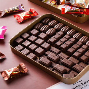 BIANGUNIANG | Chocolate Candy Cookies Milk Dark Chocolate Filling Snacks Cocoa Butter Alternative