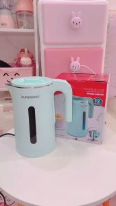 Ấm Siêu Tốc Inox 2 Lớp SUNHOUSE SHD1351 Dung Tích 1.8L - Công Suất 1500W - Thân Ấm Inox 304 - Đế Tiếp Điện Xoay 360 Độ - Tự Động Ngắt.