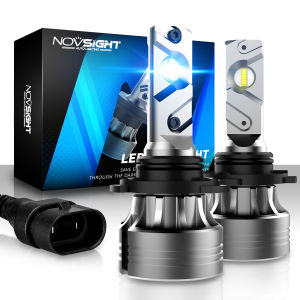 Novsight N55 9005 HB3 LED Headlight Bulbs Kit 6500K Super Bright 90W 18000LM LED Lights for Car High/Low Beam Fog Light Plug&Play 2 Pcs 1 Year Warranty