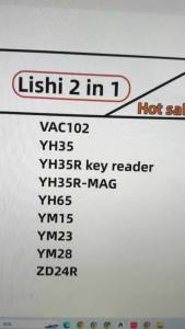 Lishi Tools VAC102 YM15 YH65 YM23 YM28 YH35 YH35R-MAG YH35R Key Reader ZD24R 2 In1 Tool