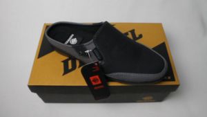 DENZEL Sepatu Bustong Pria Premium DZ 032 Abu Hitam