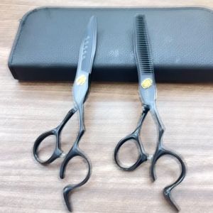Kéo cắt tóc Nhật Galamy đen 5 sao 6.0