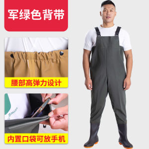 Waterproof Fishing Pants Mens Outdoor Camping Travel Gear Full Body Waterproof Leather Fork Waterproof Clothing Water Shoes