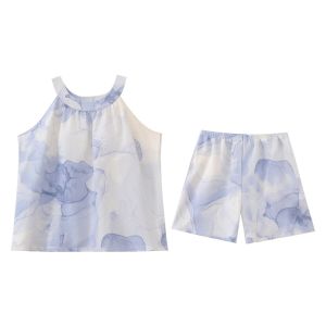 MiiOW | ชุดนอนผู้หญิง MiiOW ฤดูร้อน 2025 ชุดนอนแขนกุดลายดอกไม้พิมพ์ลาย ชุดนอนผู้หญิง ชุดนอนฤดูร้อน ชุดนอนผู้หญิง