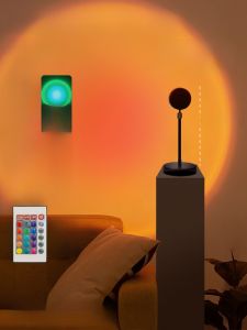 Sunset Atmosphere Light Bedroom Headboard Projector Supplement Light Photography Indoor Decorative Lamp LED Bulb Non Intelligent Control