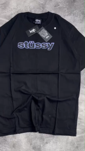 Kaos Stussy - tshirt stussy - kaos pria - tshirt pria - baju pria - kaos pria stussy LINK HITAM