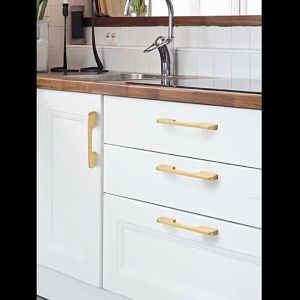 BLACK GOLD Door Handle Cabinet Door Handle Wardrobe Door Drawer Modern Style Handle UD3041