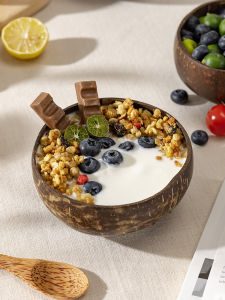 YYIEDERNG | Natural Coconut Shell Breakfast Bowl