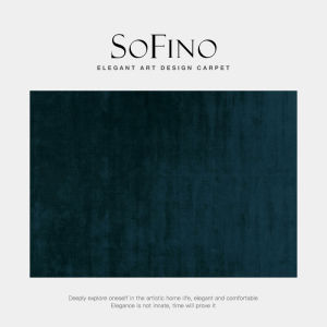 SoFINO | Vintage Style Minimalist Luxurious Plain Color Tencel Handmade Carpet
