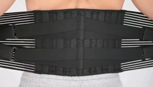 【Delivery 24 hours】Adjustable Lumbar Support Belt with 6 Stays Elastic Breathable Lower Back Brace for Men Women Work Sport