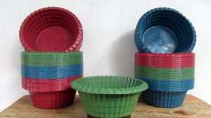 1 Lusin / 12 Pcs - Waskom Plastik Hajatan & Berkatan 24 x 10 Cm TRAP - Bajrah Store