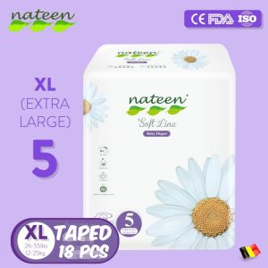 Baby Diapers Taped Nateen SOFTLINE NB-S-M-L-XL Hypoallergenic baby Diapers.