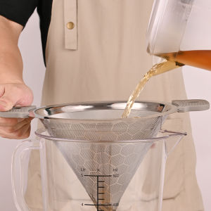 Stainless Steel 304 Tea Strainer for Milk Tea Shop Coffee Filtering Tea Leaf Filter Dripper Funnel Home Use Restaurant Supplies