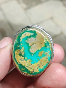 CINCIN BATU PIRUS PERSIA DWI WARNA MOTIF UNIK NATURAL BODY GLASS
