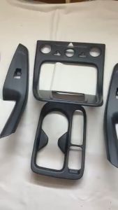 Ốp trang trí nội thất xe Huyndai Creta 2022 2023 Hàng nhựa vân Đá cao cấp