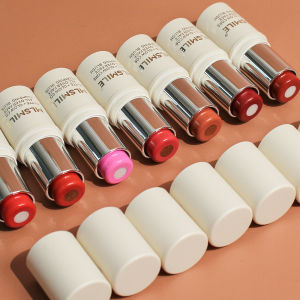 Multi-Tone Creamy Blush Stick Makeup Long-Lasting Waterproof Simple High-End Lip Cheek Tint High Pigment Hydrating Pink Blusher