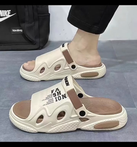 Korean sandals black slippers fashion soft soled slippers men sandals Beach shoes