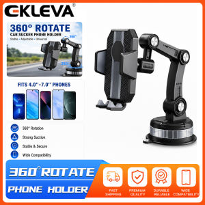 EKLEVA 360 Rotate Car Phone Holder Moblie Windshield Mount Stand For iPhone Samsung Xiaomi Hand Free Driving Car Phone Holder