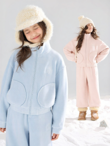 MUCMUKN | Antibacterial Two-faced Fleece Sweatshirt Set