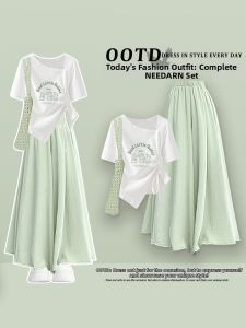 NEEDARNA | Đầm Xanh Độc Đáo Dây Nơ Siết Eo