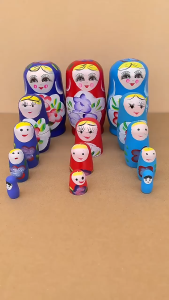 Búp Bê Matryoshka Gỗ 5 Lớp – Trang Trí Nhà Cửa Mới Nhất 2025