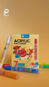 Joan Miro Acrylic paint marker ปากกาเมจิกสีอะคริลิค เซ็ท 7 สี ไร้กลิ่นปลอดสาร 100%