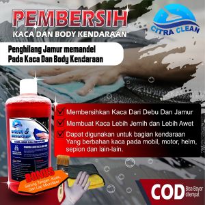 Citra clean pembersih jamur kaca body mobil dan memberikan efek daun talas paling ampuh 500ml