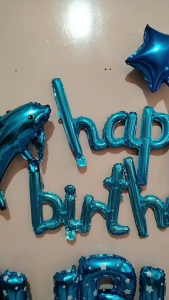 16Inch Happy Birthday Letter Set Birthday Cursive Foil Balloon Set Birthday Decor Happy Party Need