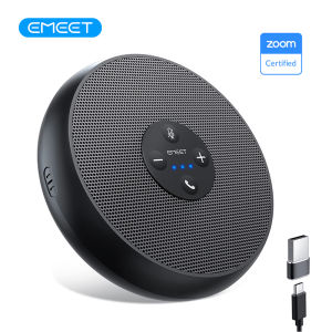 EMEET USB Wired Speakerphone Conference Speaker With 2 Mics 360° Voice Pickup Meeting Microphone Zoom Certified for Office/Home