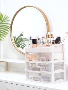 Rak Kosmetik 3 Laci Susun/Makeup Storage Organizer Multifungsi/Tempat Kosmetik/Kotak Kosmetik