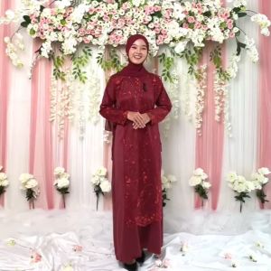 SUPER SALE GAMIS BRUKAT ROSE GAMIS KONDANGAN KEKINIAN