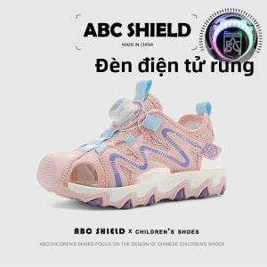 ABC SHIELD | Dép Hè Cho Bé Gái Đế Mềm Chống Trượt Bảo Vệ Giày Thuyền