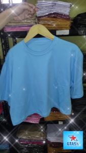 Kaos Crop Top Over Size Polos | Baju Crop Tee OverSize | Kaos Basic Wanita Dewasa GTask Style Korea