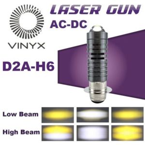 Lampu Utama LED LASER Motor AC DC Hi Lo 2 Warna H6 VINYX CSP D2 D2A Bebek Matik Matic