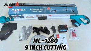 MONAKE Brushless Mesin Potong Rumput: Pemotong Rumput Listrik Pemangkas Cordless