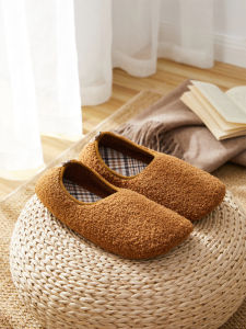 Dép Đi Trong Nhà Mùa Đông Cho Nam Dép Đi Trong Nhà Bằng Vải Cotton Chống Trượt Ấm Áp Thoải Mái Đế Bằng Đế Bằng Đế Bằng