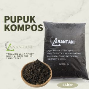 Pupuk Kompos Organik 6Liter - Media Tanam Siap Pakai