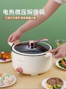 2024 Multifunction Electric Cooker Student Electric Hot Pot Non-stick Frying Pan 新款电子微压锅多功能家庭料理电锅宿舍锅不粘锅炒菜泡面锅